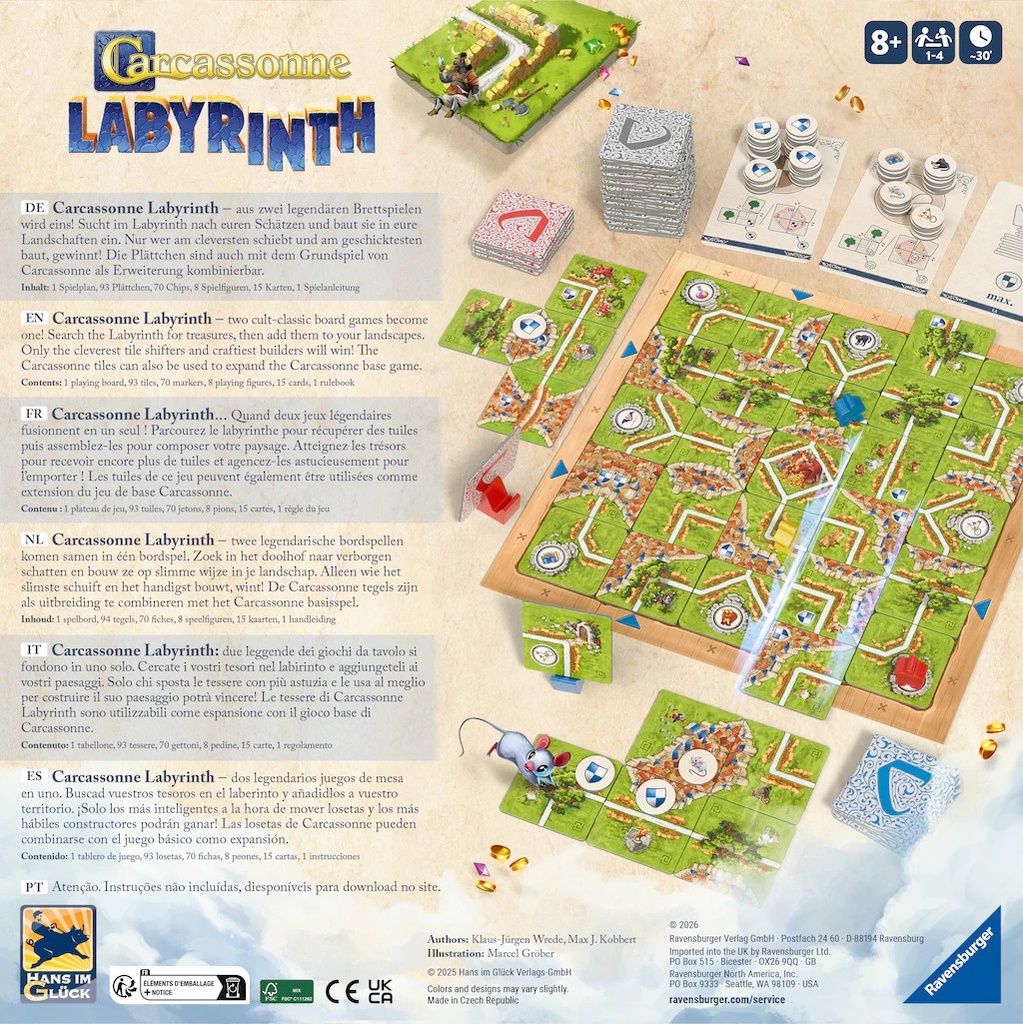 Ravensburger Spiel "Carcassonne Labyrinth" Made in Europe