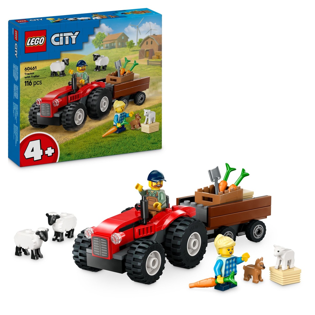 60461  Red Farm Tractor -retired