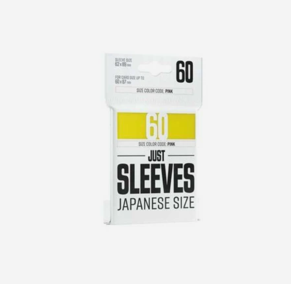 Just Sleeves: Japanese Size Yellow (60)
