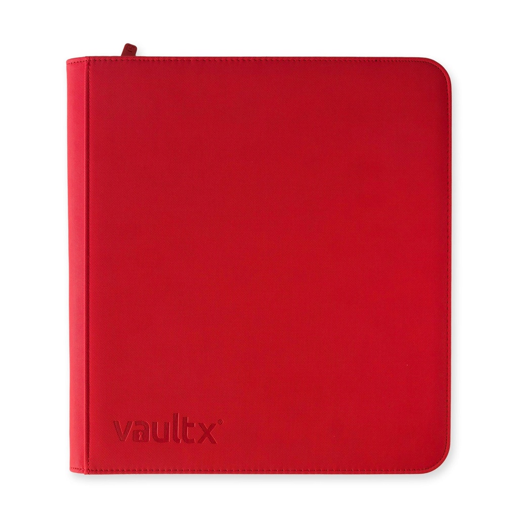 12-Pocket Exo-Tec® Zip Binder XL Fire Red