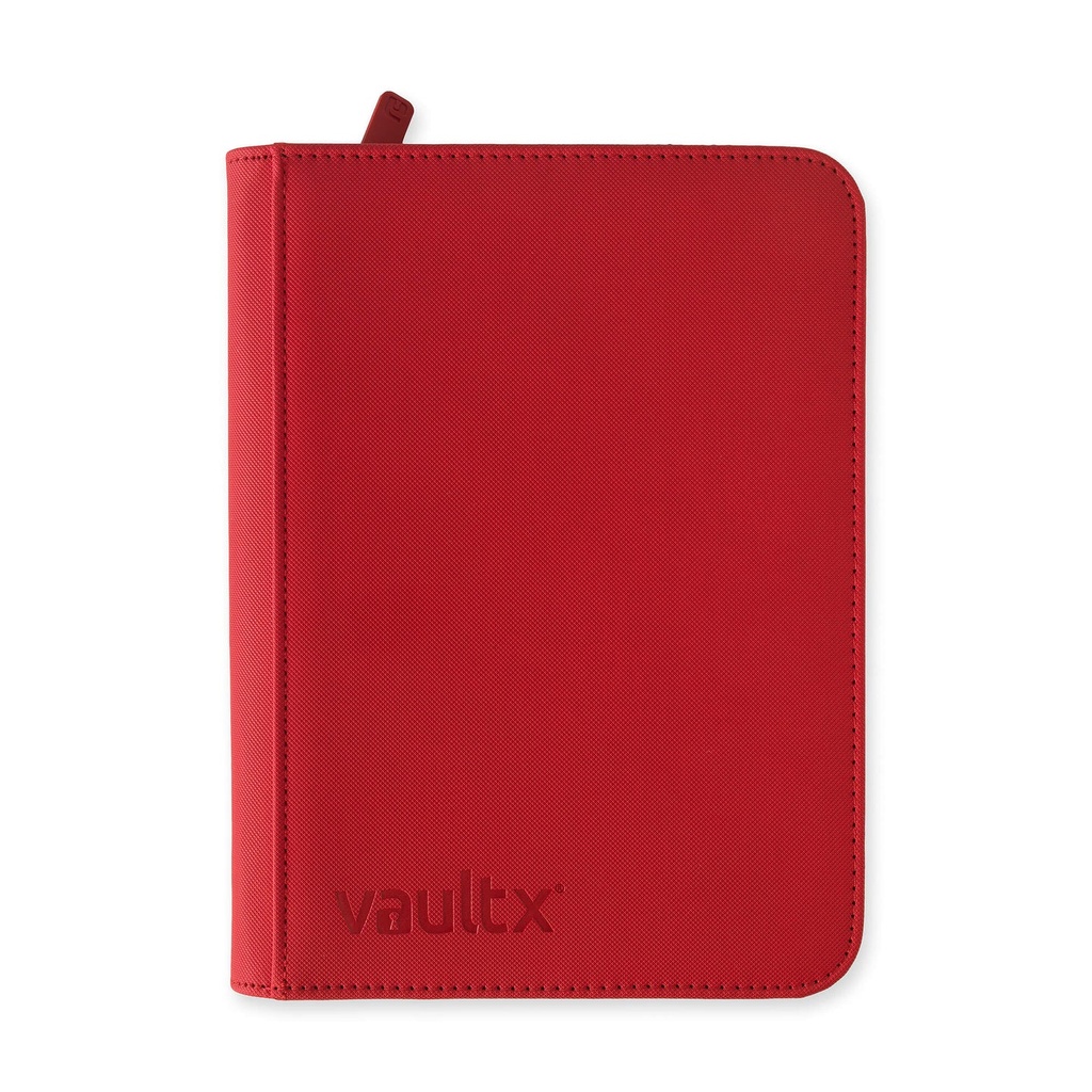 4-Pocket Exo-Tec® Zip Binder Signature red