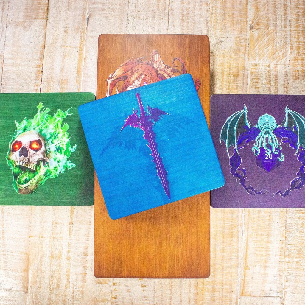 wooden dice box