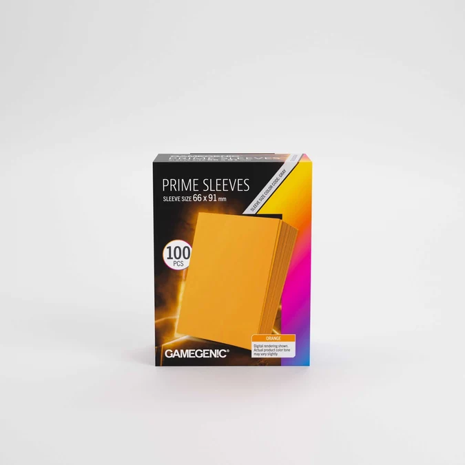 Gamegenic 100 Prime Sleeves Orange 66x91