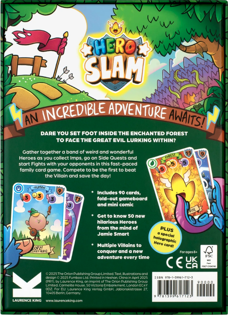 Jamie Smarts Hero Slam : Quest to Save the Enchanted Forest: a Card Game by the No 1 Bestselling Creator of Bunny Vs Monkey