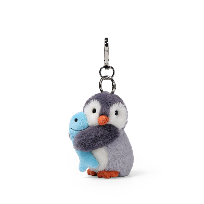[MC600344] Fishing Glacier Penguin Bag Charm