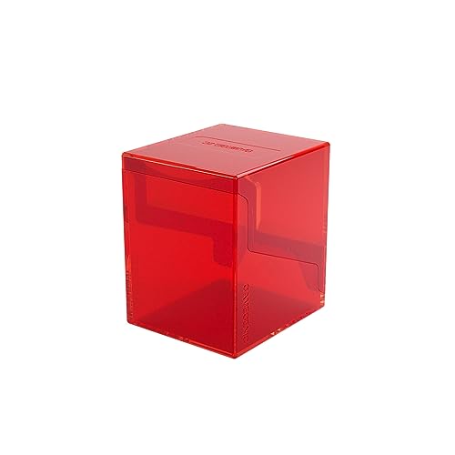 [GGS22011ML] Gamegenic Bastion 100+ XL Deck Box - Compact Secure and Perfectly Organized for Your Trading Cards! Safely Protects 100+ Double-Sleeved Cards Red C