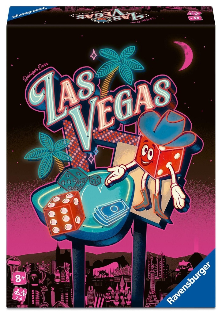 Ravensburger Las Vegas – Dice Game for Family or Friends - from 2 to 6 Players - Ages 8 and up