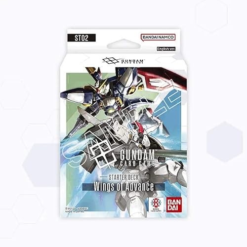 Bandai Hobby Gundam Card Game Starter Deck - Wings of Advance (St02) - 50 Cards